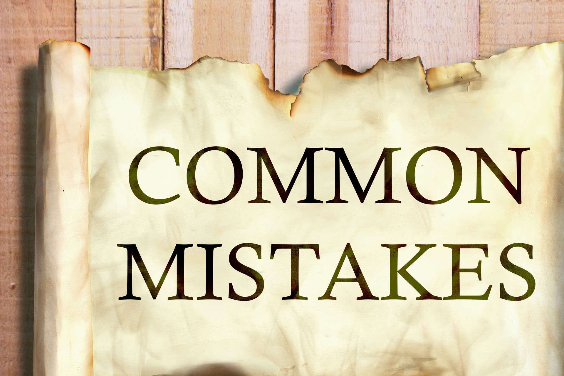 Common Mistakes, Motivational Words Quotes Concept